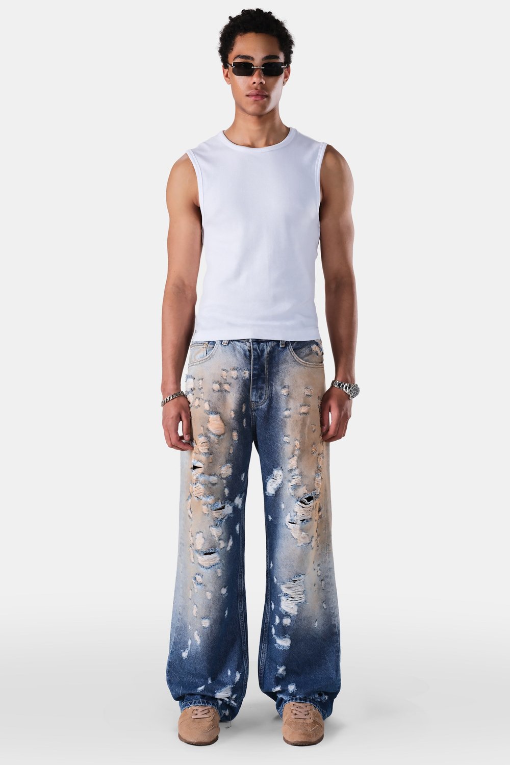 Çan Paça Destroy Detaylı Jean