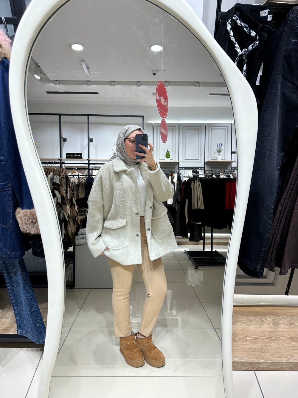 Kesik Paça Mom Pantolon | Camel