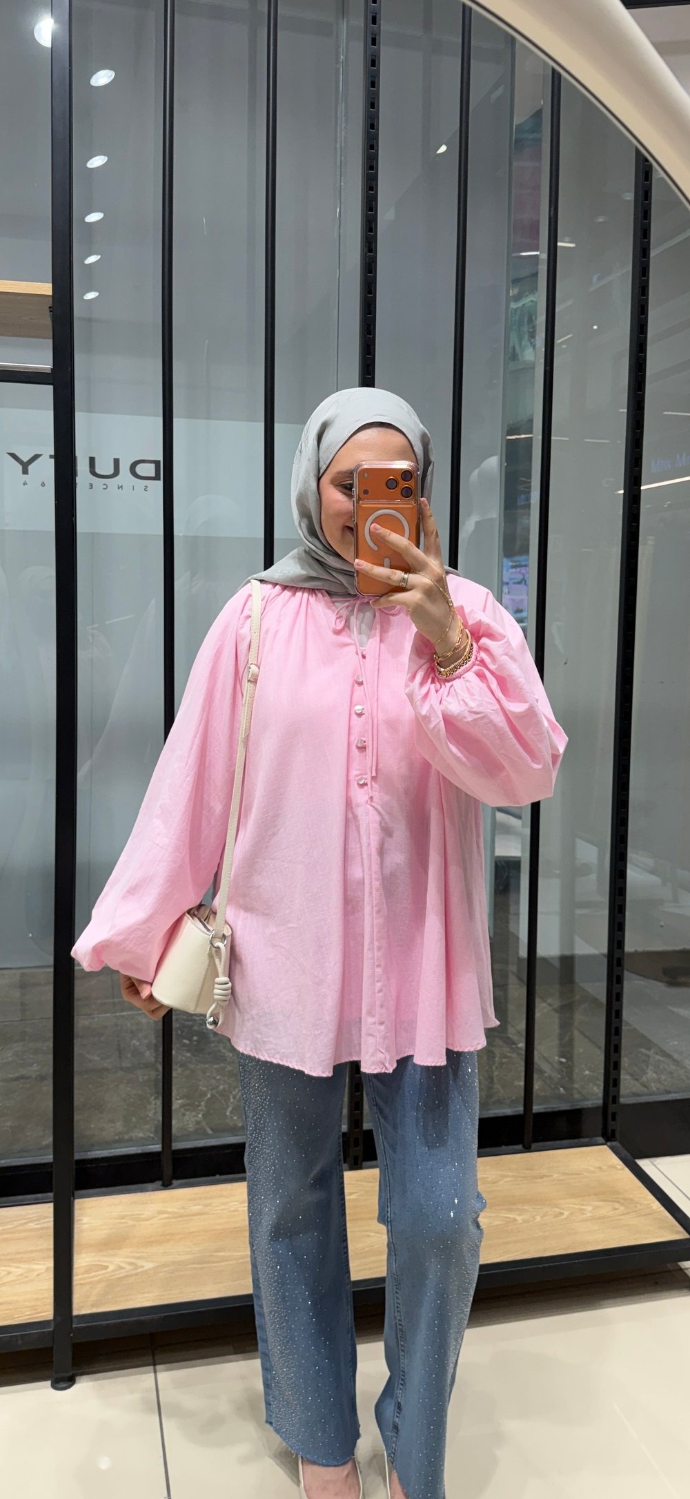 NEVA KETEN TUNİK - PEMBE