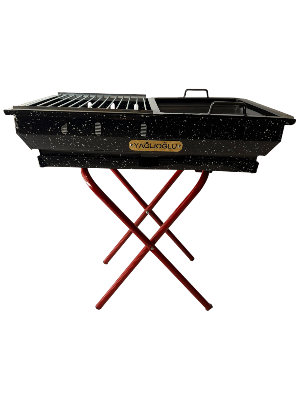 PORTATİF AYAKLI EMAYE MANGAL (ORTA BOY)