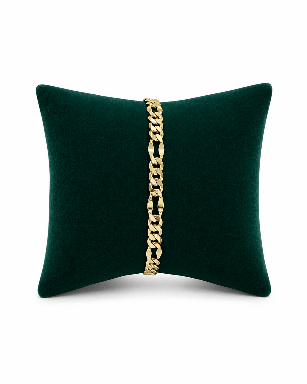 14K Gold Renk Düz Zincir Desen VIP Bileklik (17+2 cm)