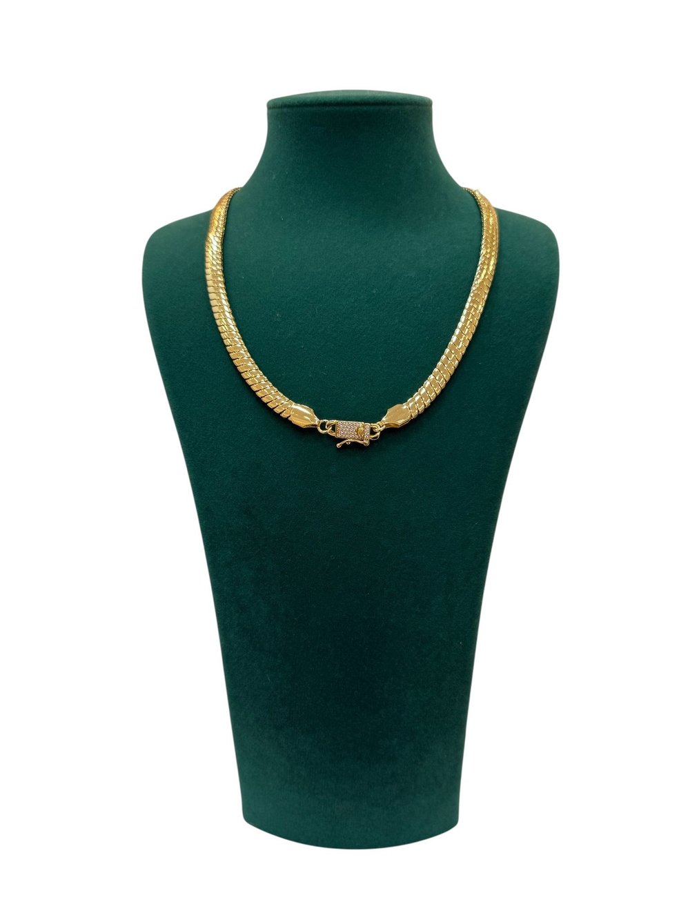 14K Gold Renk Hasır Kuyumcu Model Gurmet VIP Kolye (45 CM)