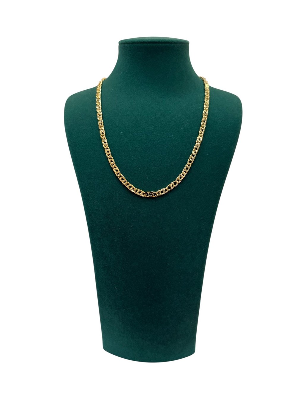 14K Gold Renk Premium İç İçe Zincir VIP Kolye (44 CM)