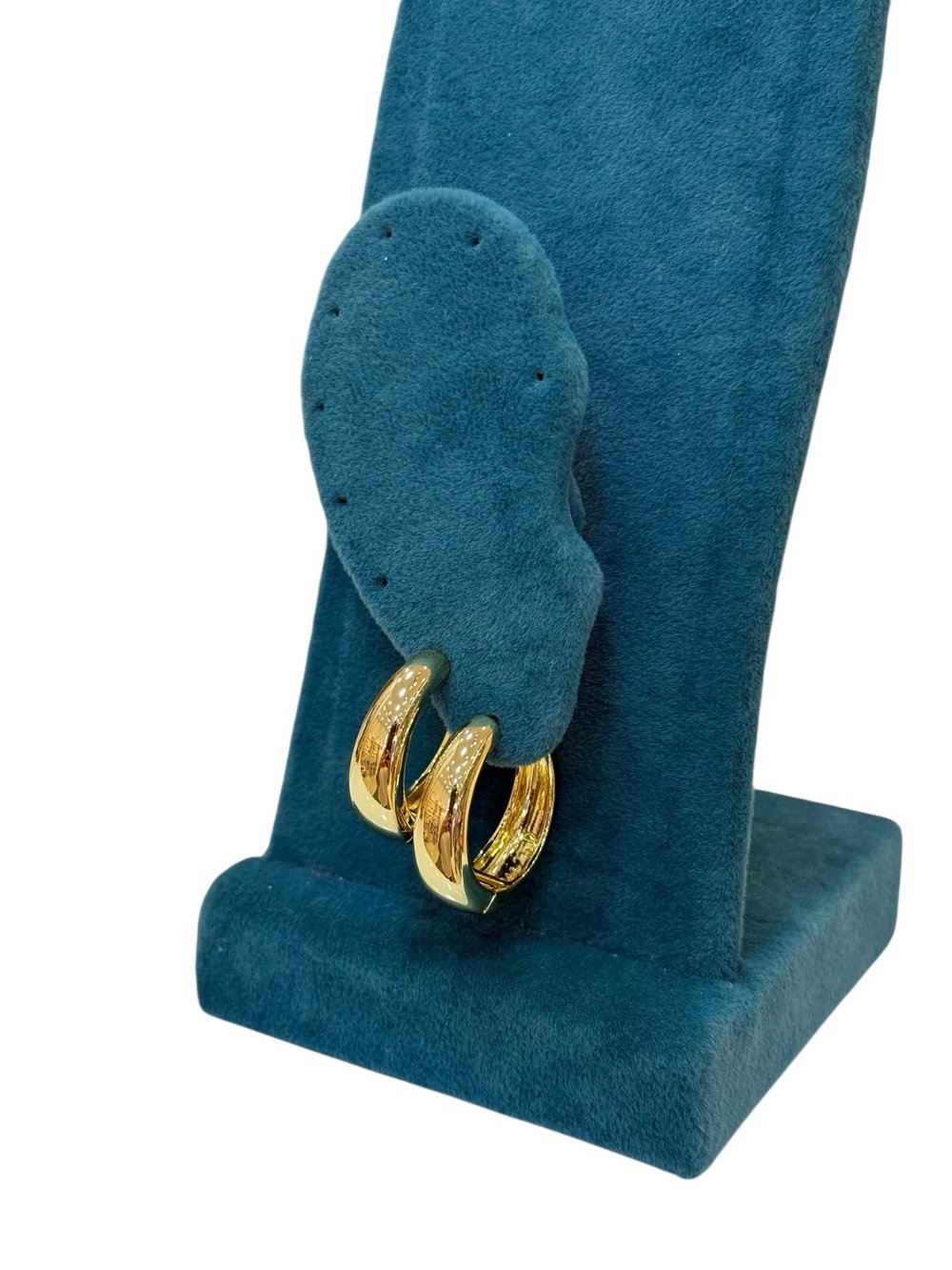 14K Gold Renk VIP İnceden Kalına Halka Küpe (2 CM)