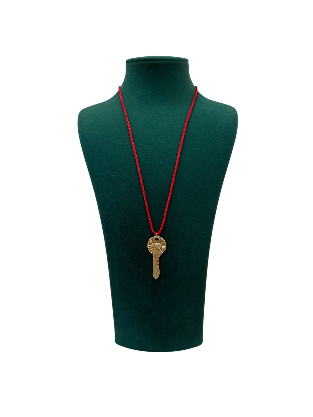 Kırmızı İpli Anahtar Figürlü Kolye (60+5 CM)
