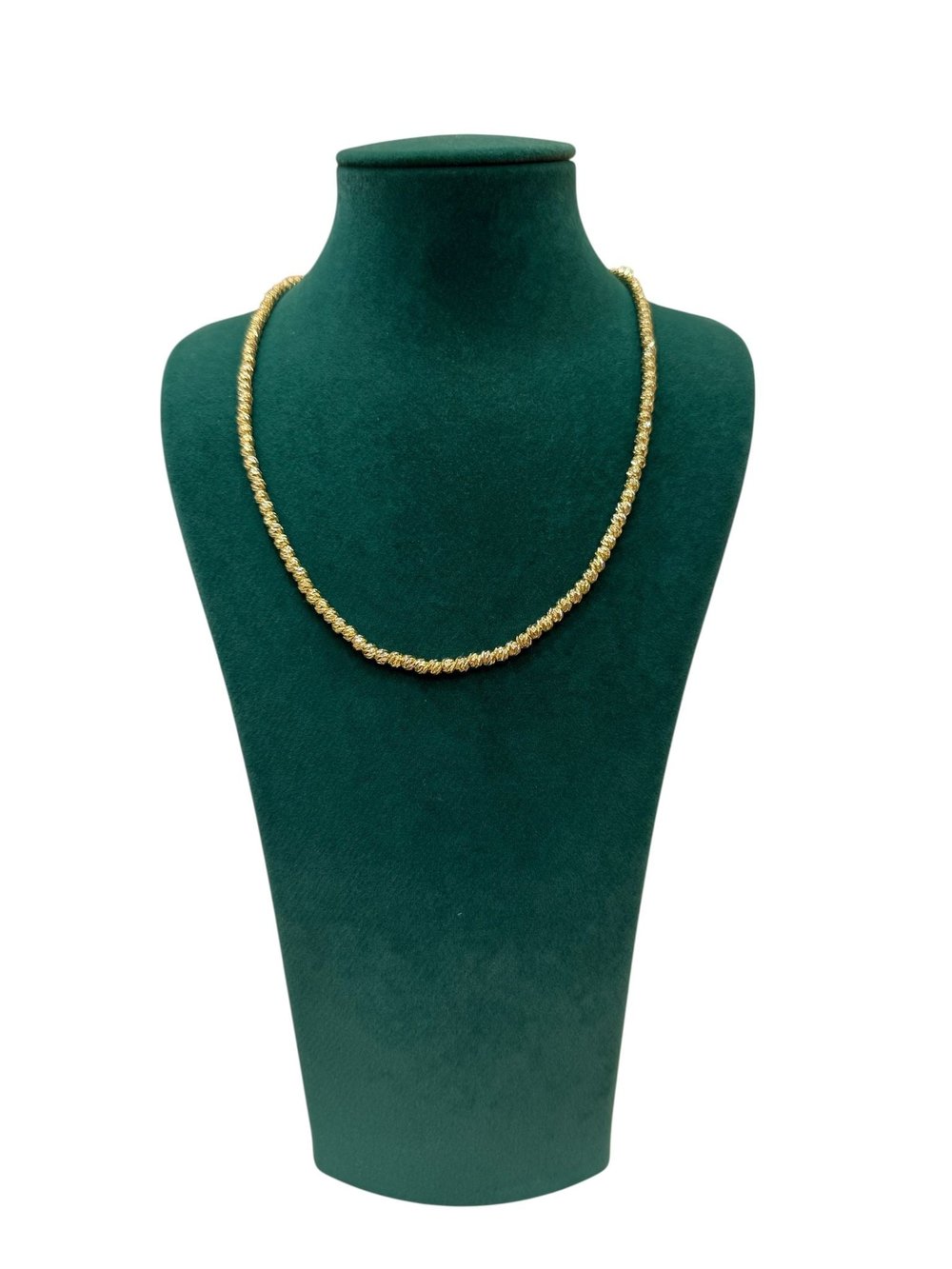 VIP Dorika Zincir Kolye – 14K Gold Renk (45 CM+5 CM)