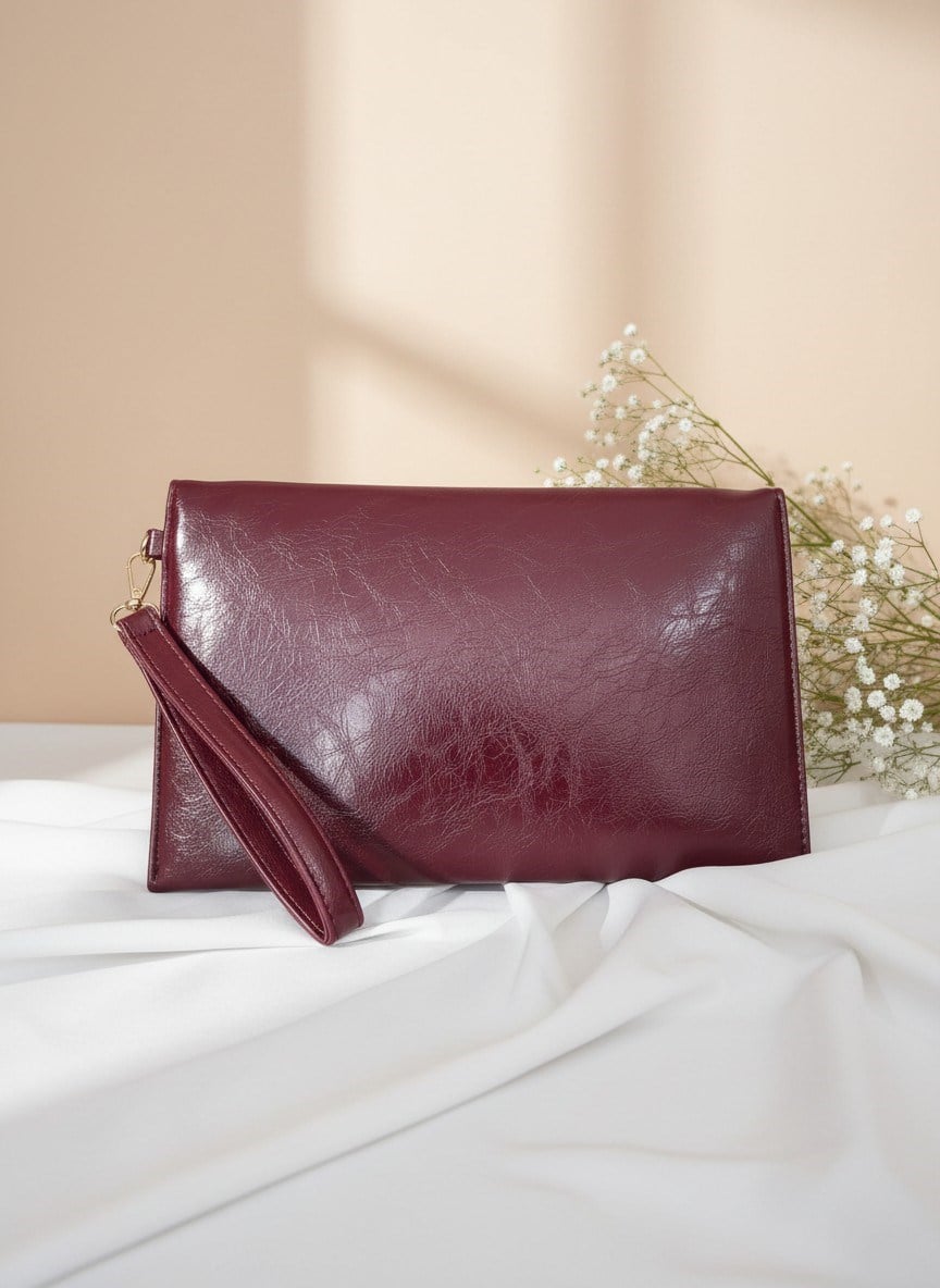 Celis Bordo Kadın Portföy Çanta