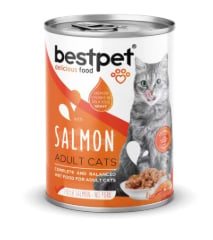BEST PED KISIR KEDİ SOMON YAŞ MAMA 400 GR