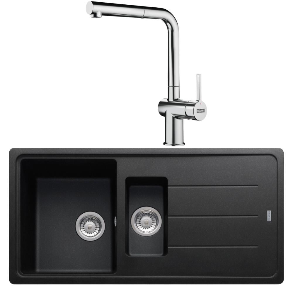 Franke BFG 651 Nero Evye, Active Plus Doccia Krom Armatür Seti