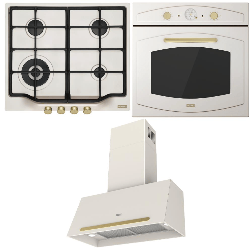 Franke Ankastre Set; FCH 604 3G TC PW C Ocak, FCO 70 PW G Davlumbaz, FCO 86 H Fırın  