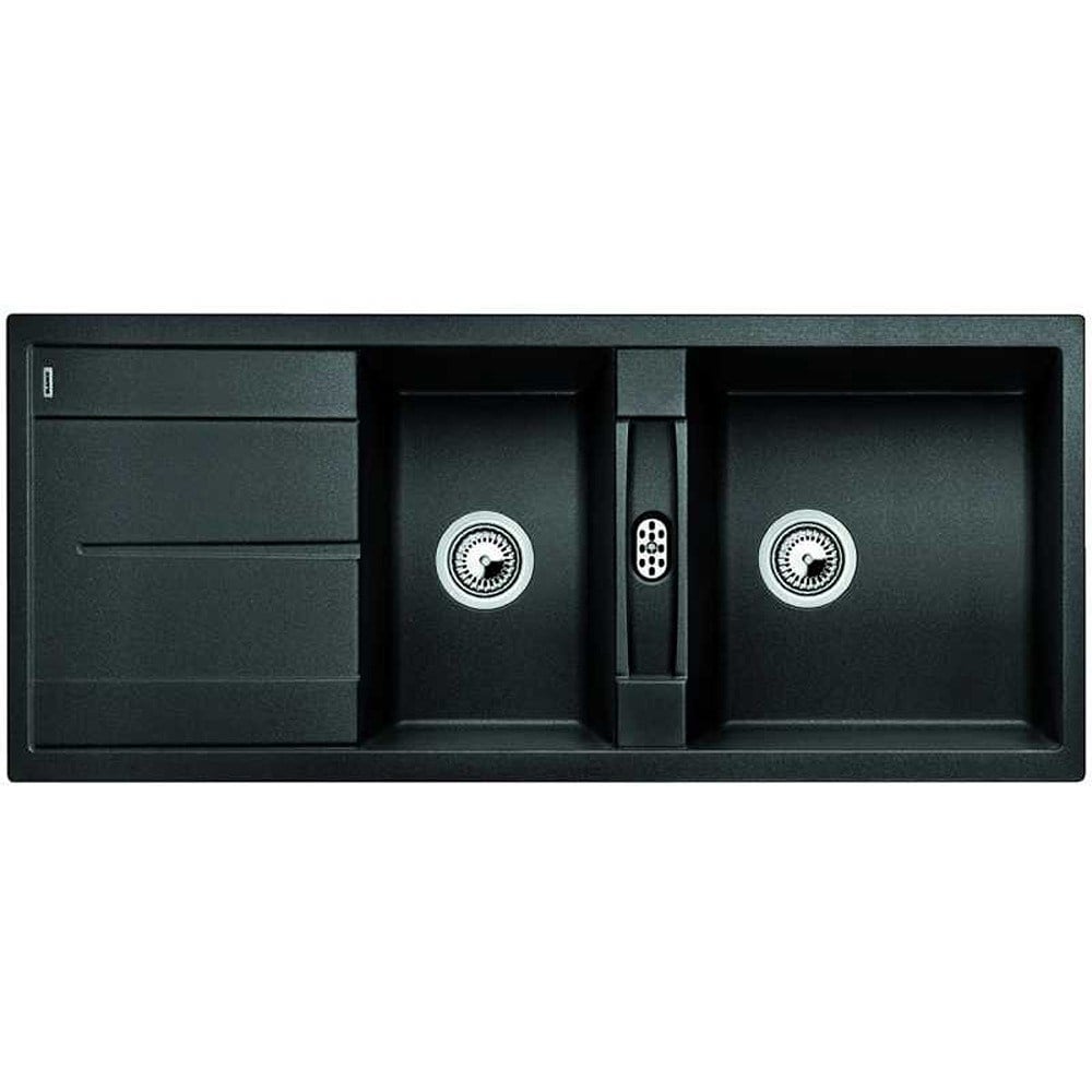 Blanco METRA 8 S Granit Evye, Antrasit, 1,5 Hazne, Damlalıklı, 116x50 cm