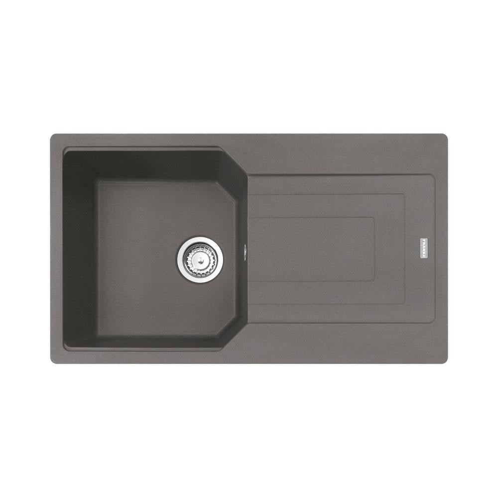 Franke UBG 611-86 Granit Evye, Stone Grey Renk, Tezgah Üstü, Çift Yönlü Damlalık, 86x50 cm