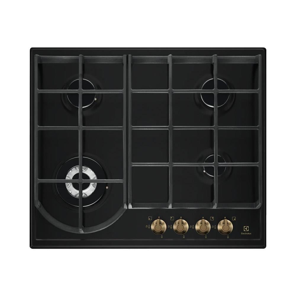 Electrolux EGH6343ROR Ankastre Ocak, Rustik Model, Siyah Renk, 60 cm