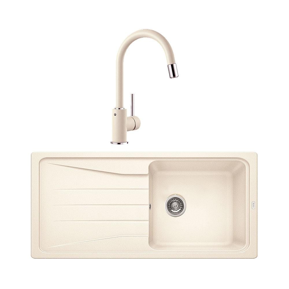 Blanco SONA XL 6 S Granit Jasmine Evye, MIDA-S Jasmine Spiralli Armatür Set