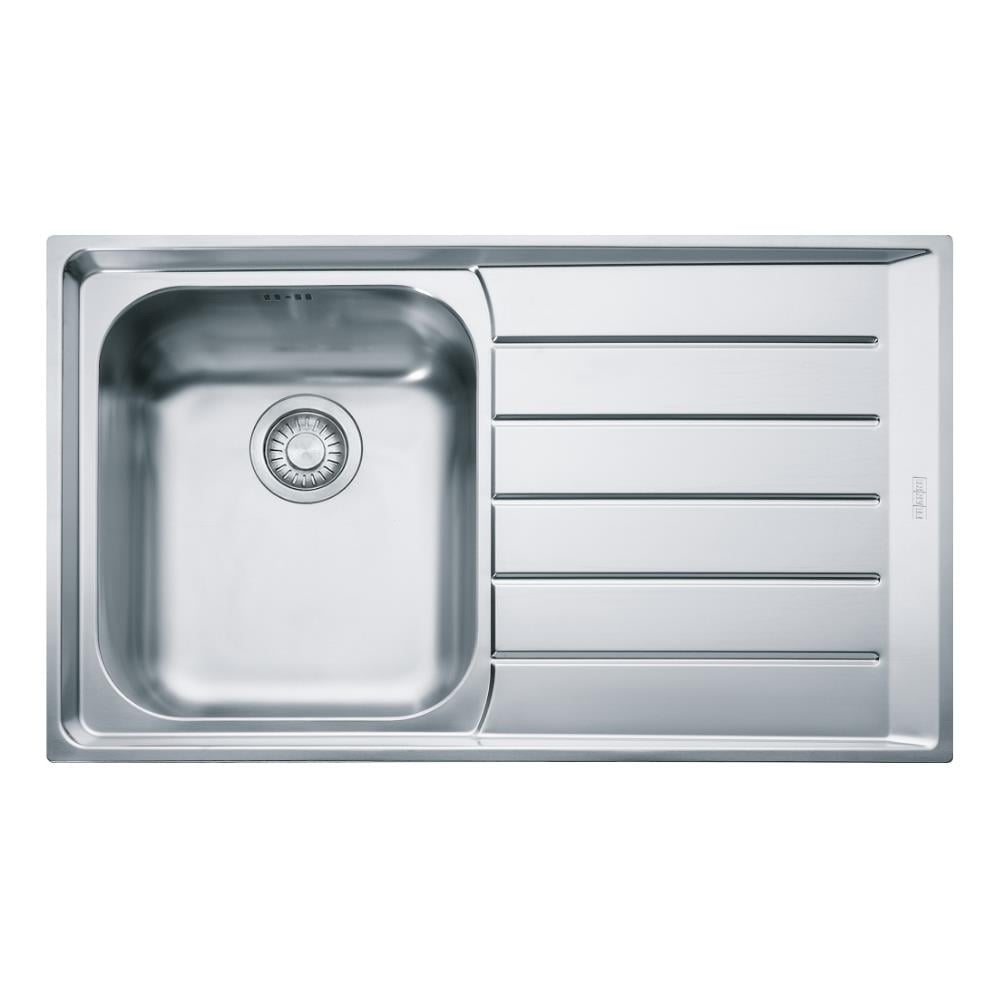 Franke NEX 611 Paslanmaz Çelik Evye, Sağ Damlalık, Tezgah Üstü, Inox, 86x51 cm