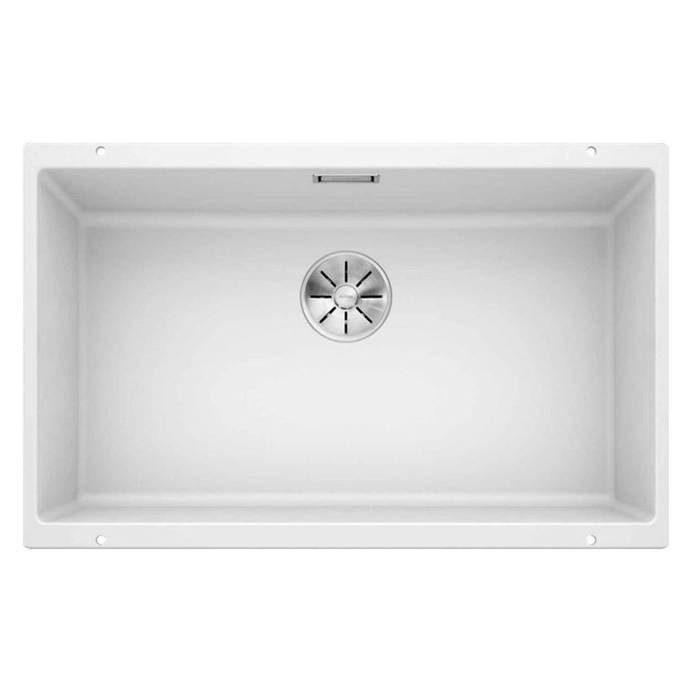 Blanco SUBLINE 700 U Granit Evye, Beyaz, Tek hazneli, Tezgah altı, 70x40 cm