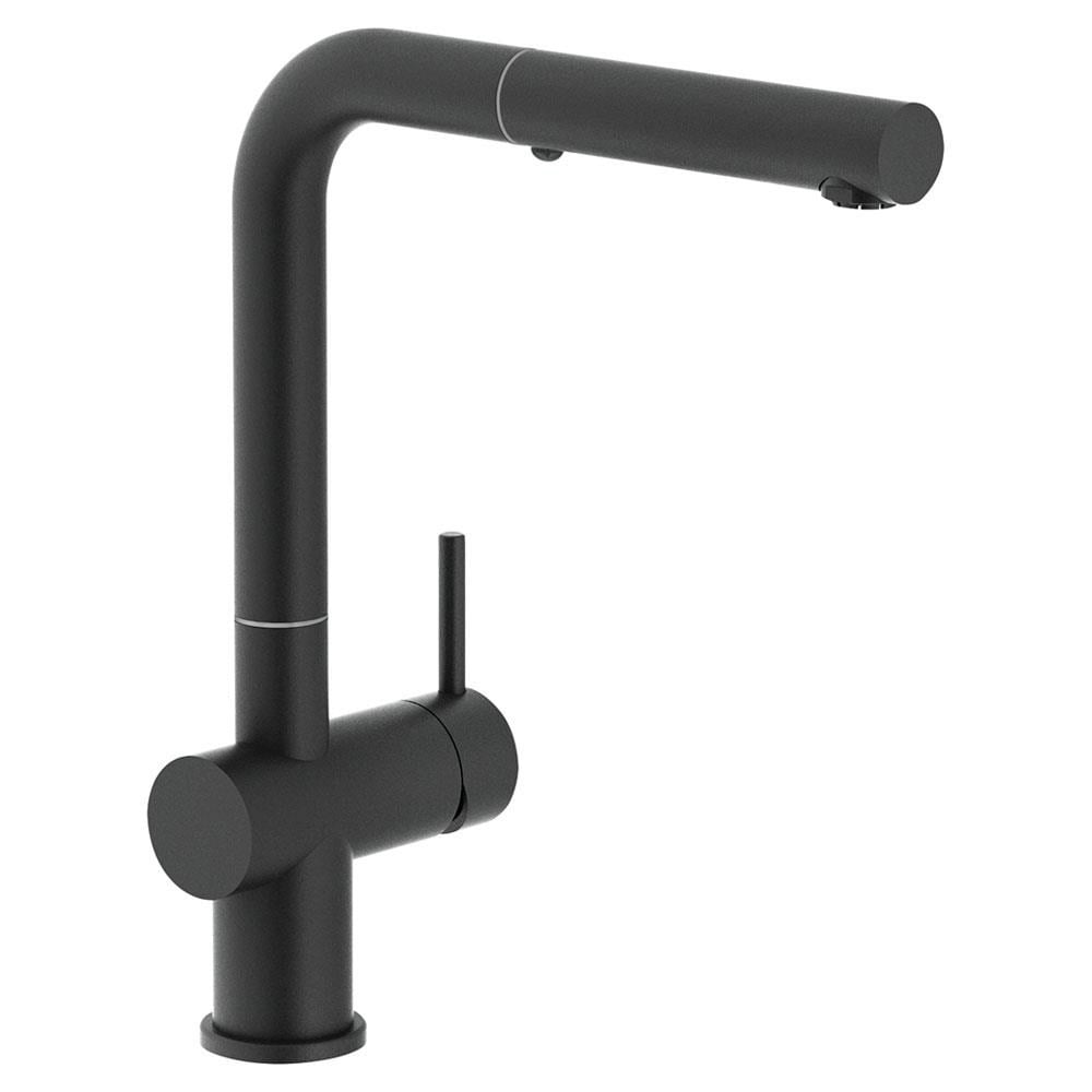 Franke Active Plus Metalic Doccia Spiralli Armatür, Matt Black, Siyah
