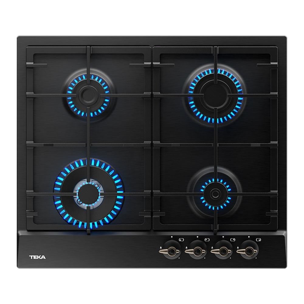 Teka GSC 64320 RBC AT Ankastre Ocak, Antrasit, Rustik, Country, 60cm, 4 Göz, 1 Wok