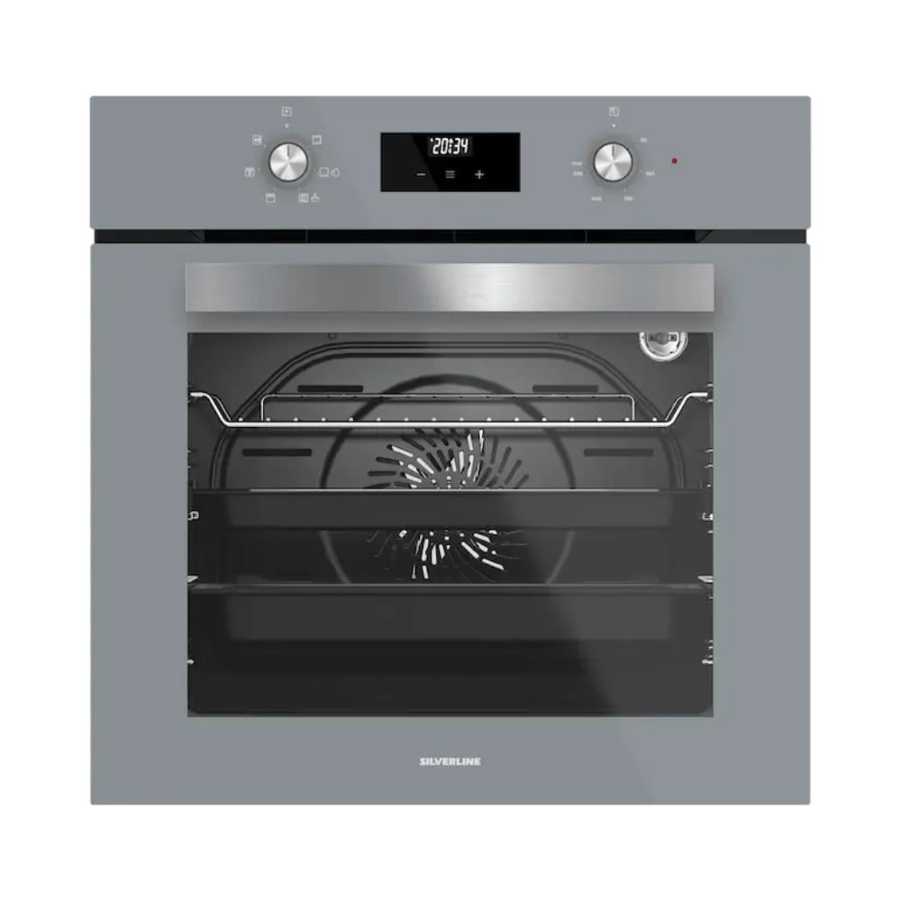 Silverline BO6502S02 Ankastre Fırın, Gri Renk, 72 Litre, 6 Programlı, 60 cm 