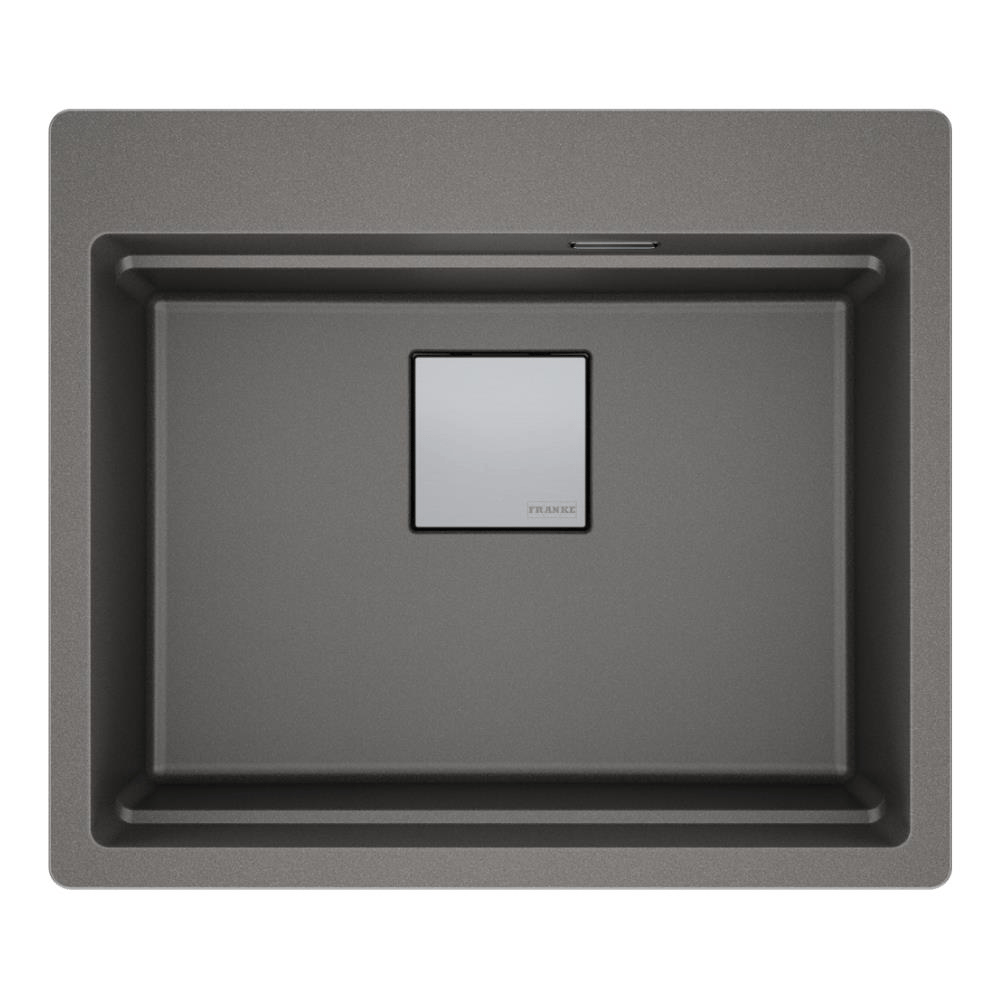 Franke KNG PRO 610-53 Granit Evye, Tezgah Üstü, Stone Grey, Aksesuar Hediyeli, 56x46 cm