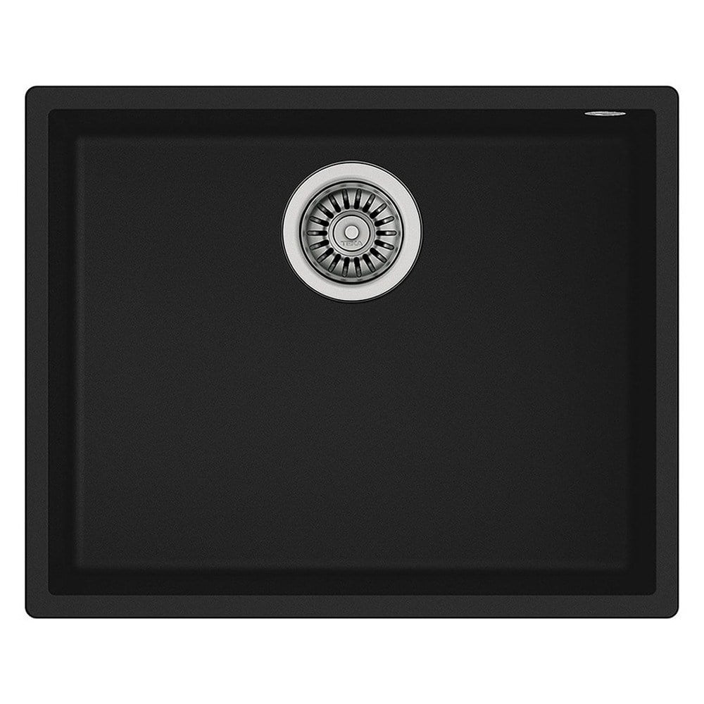 Teka SQUARE 50.40 TG BLACK Granit Evye, Siyah, Tezgah Altı, 54x44 cm