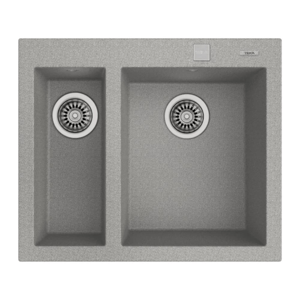 Teka FORSQUARE 2B 590 TG STONE GREY Granit Evye, Tezgah Üstü