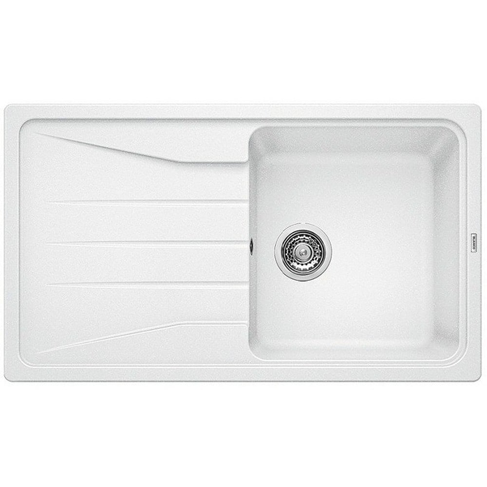 Blanco SONA 5 S Granit Evye, Beyaz, Tek Hazneli, Damlalıklı, Tezgah üstü, 86x50 cm