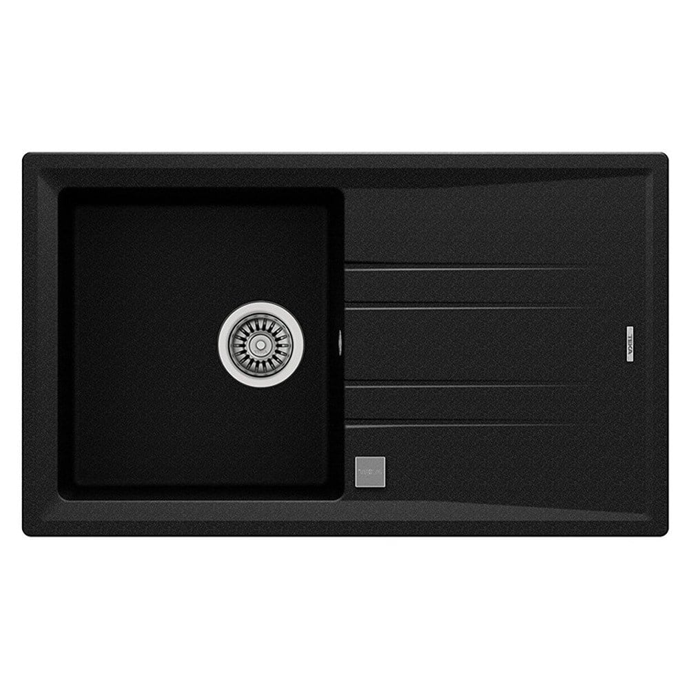 Teka STONE 50 B-TG AUTO Metalik Siyah Granit Evye, 86x51 cm