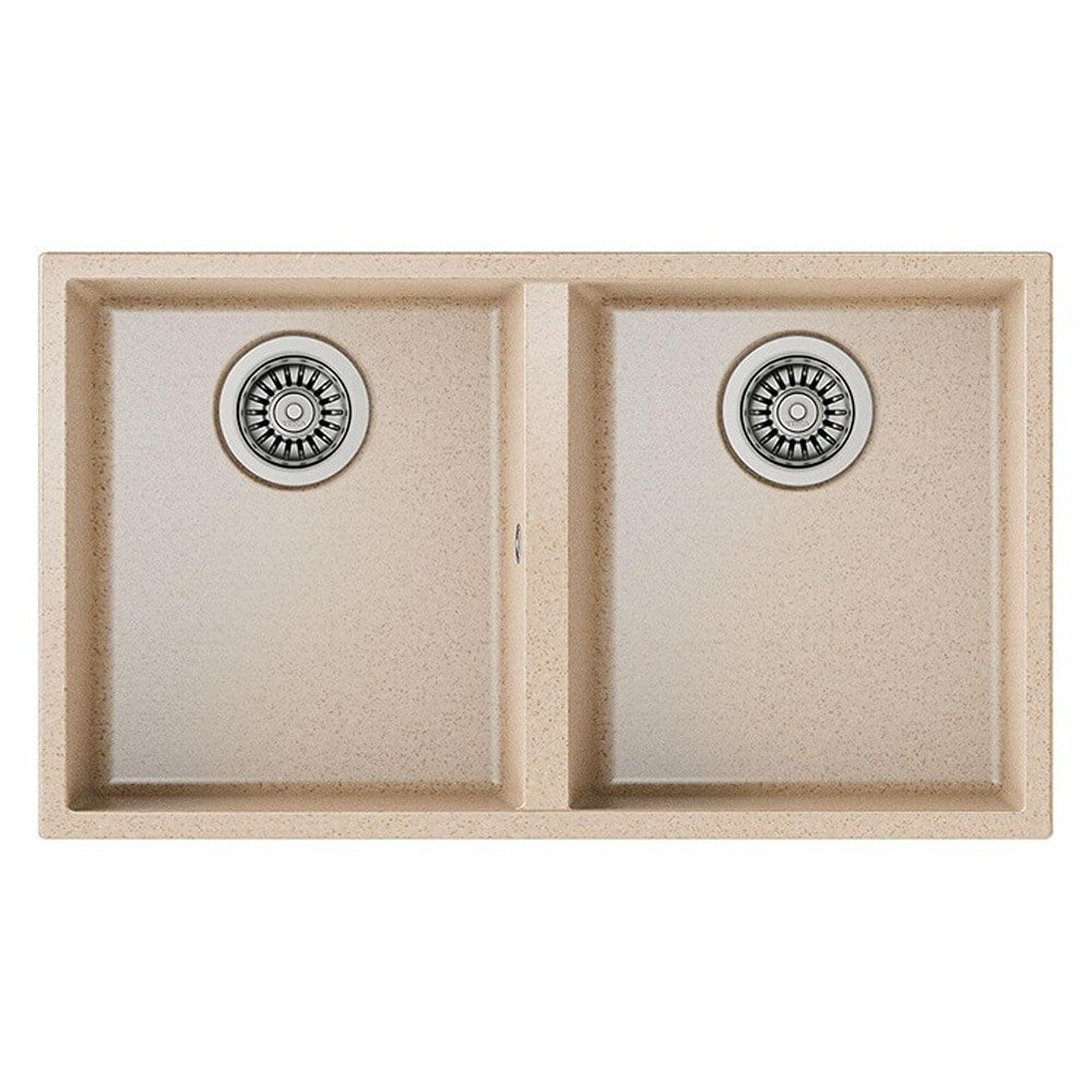 Teka SQUARE 2B 760 TG AVENA BEIGE Granit Evye, Tezgahaltı, 76x43 cm