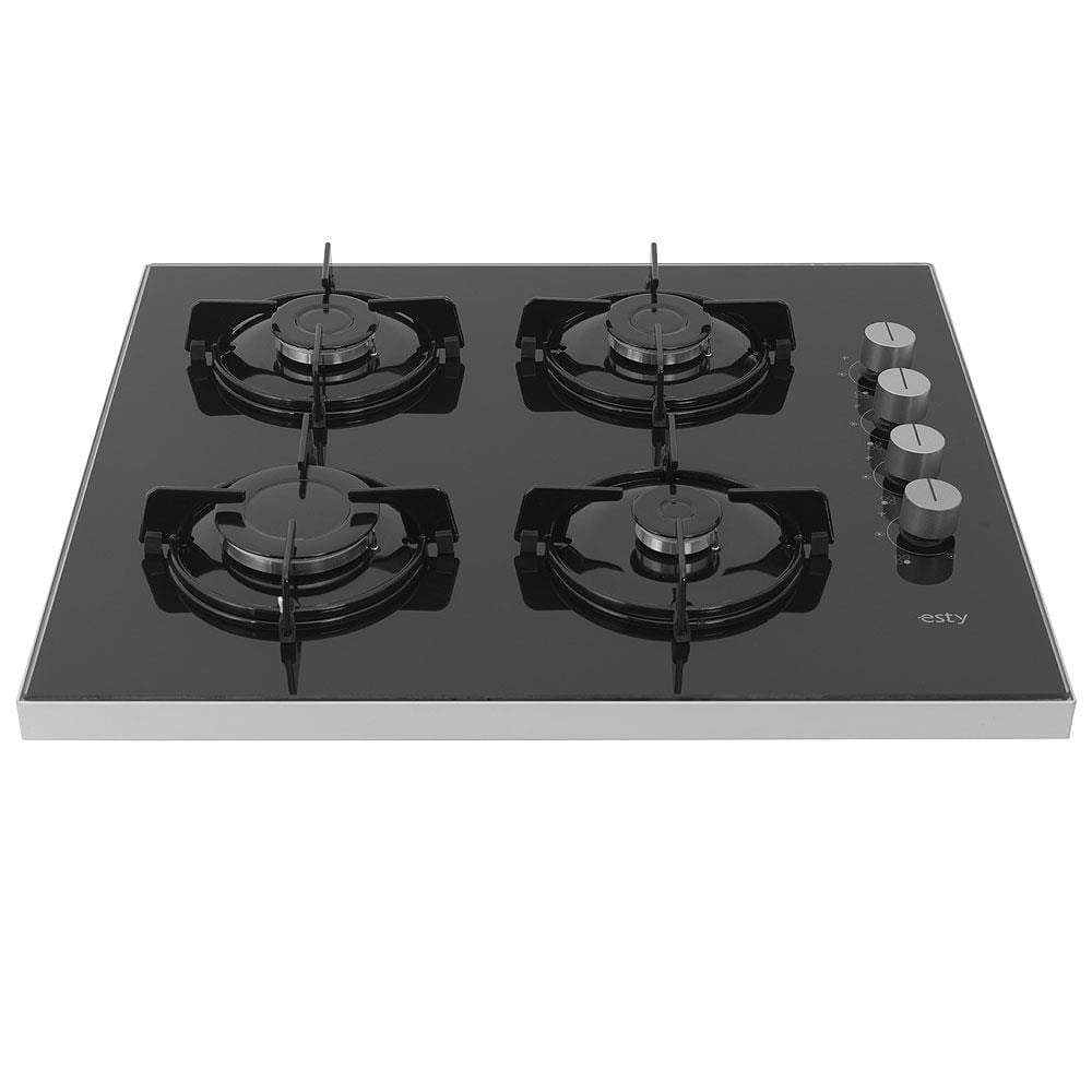 Esty SCO5402B01 Set Üstü Cam Ocak, 60 cm, Siyah