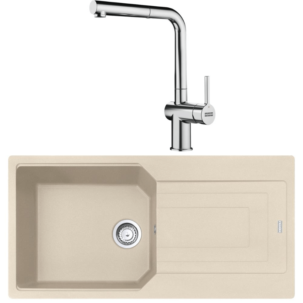 Franke UBG 611-100 Granit Avena Evye, Active Plus Doccia Krom Armatür