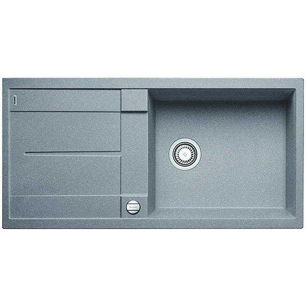 Blanco METRA XL 6 S Granit Evye, Alu Metallic, Tek Hazneli, Damlalıklı, 100x50 cm