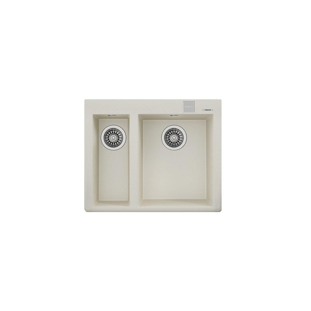 Teka FORSQUARE 2B 590 TG AUTO BRIGHT CREAM Granit Evye, Tezgah Üstü