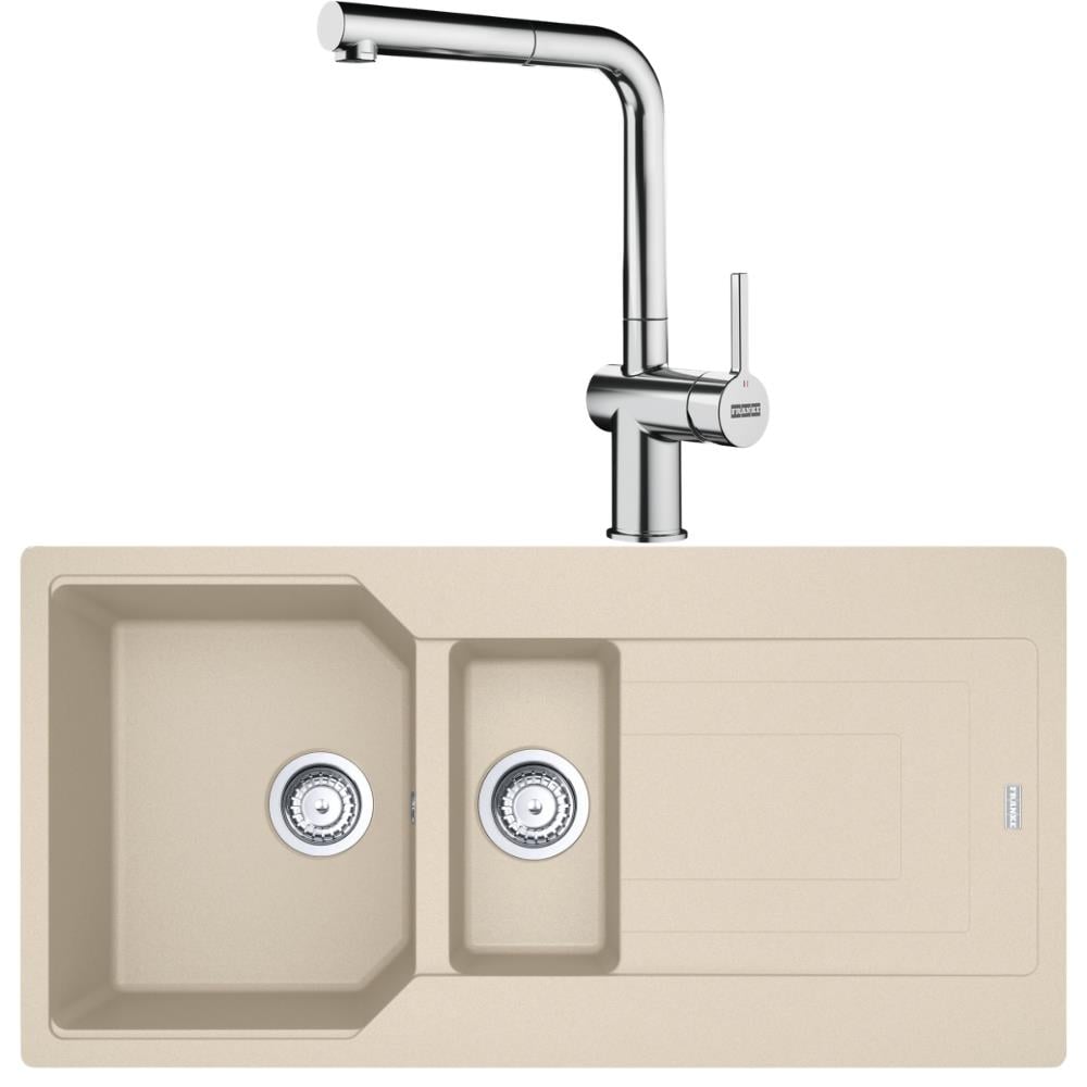 Franke Urban UBG 651-100 Granit Avena Evye, Active Plus Doccia Krom Armatür