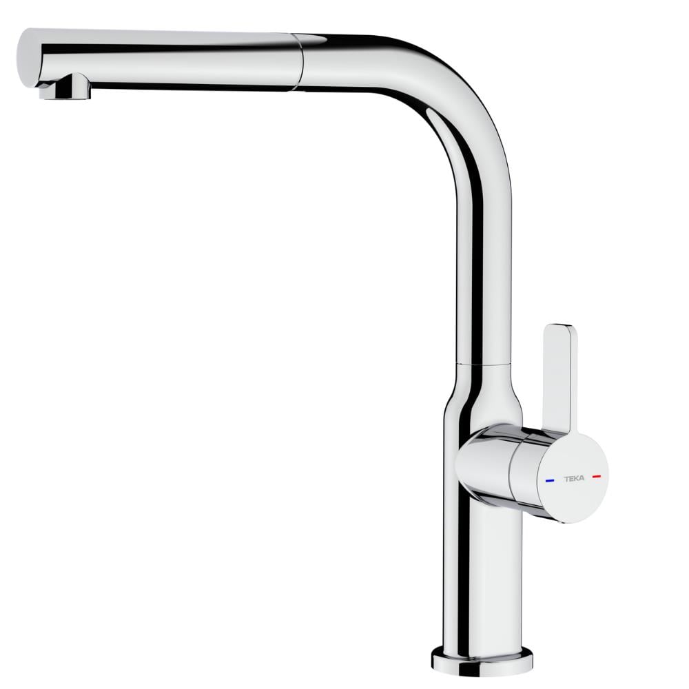 Teka OVAL 938 Mutfak Armatürü, Spiralli Başlık, Krom Renk, Döner Başlık