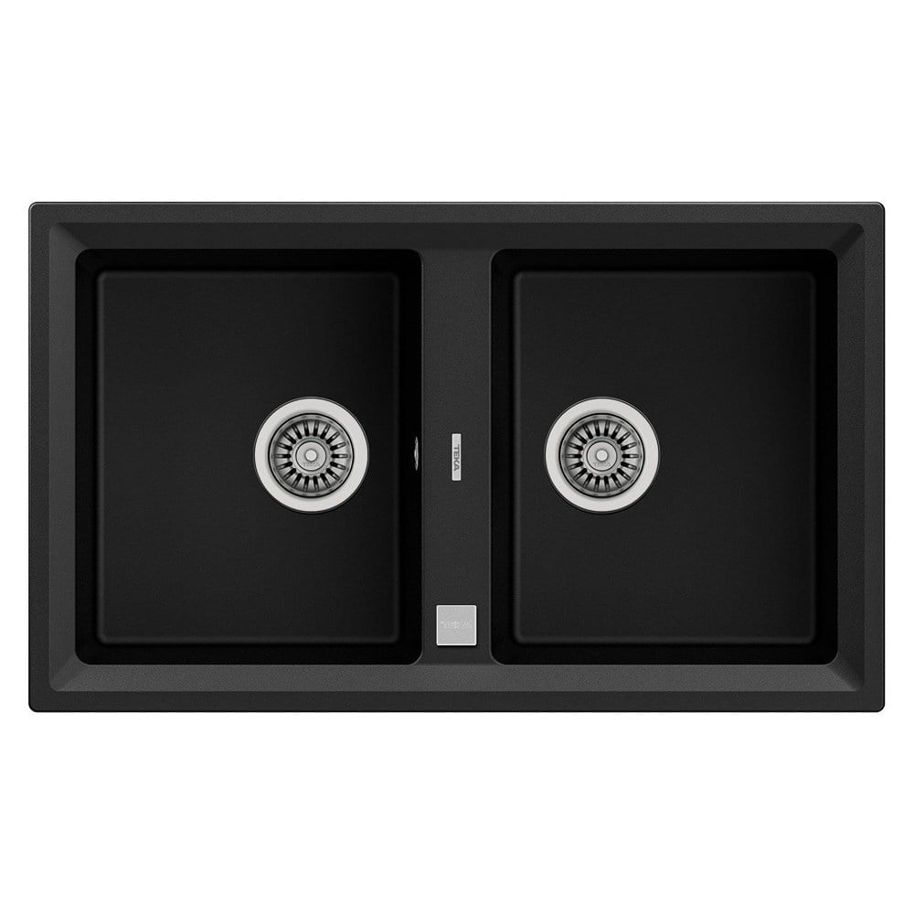 Teka STONE 90 B-TG AUTO CARBON Granit Evye, 2 Gözlü, 84x51 CM
