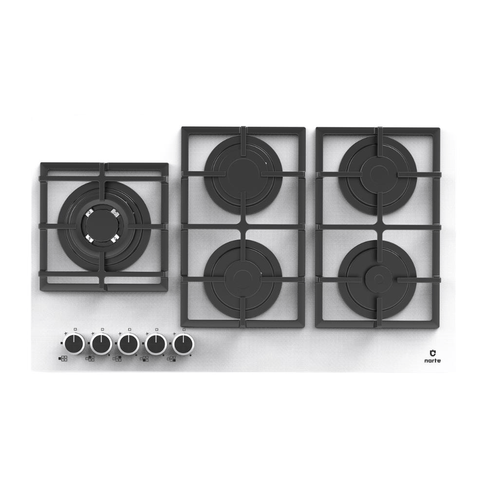 Narte NT-CG30090W Ankastre Cam Ocak, Beyaz Renk, 90 cm