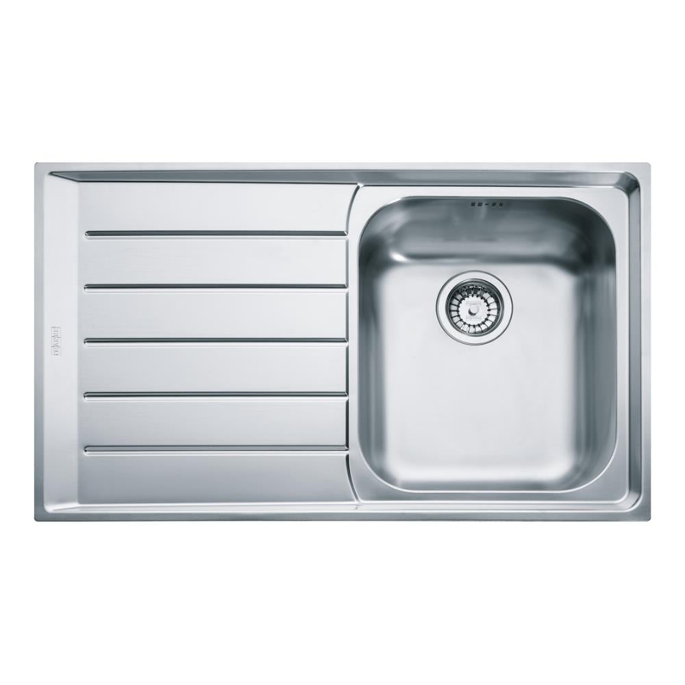 Franke NEX 211 Paslanmaz Çelik Evye, Sol Damlalık, Tezgah Üstü, Inox Renk, 86x51 cm
