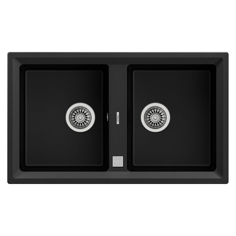 Teka STONE 90 B-TG AUTO CARBON Granit Evye, 2 Gözlü, 84x51 CM