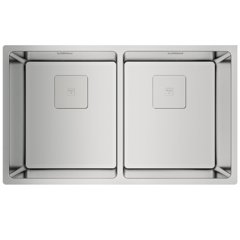 Teka FLEXLINEA RS15 2B 740 Çelik Evye, Parlak Yüzey, Tezgah Üstü, Tezgaha Sıfır, Tezgah Altı, 74x44 cm