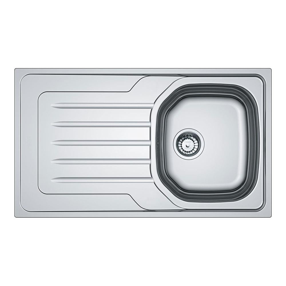 Franke OndaLine OLX 611 Paslanmaz Çelik Evye, Sol damlalık, Inox, 86x50 cm