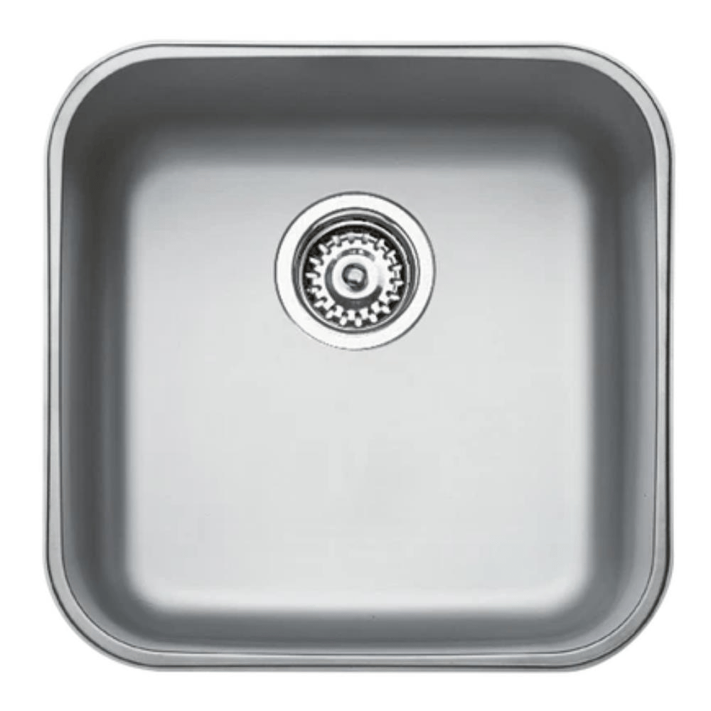 Teka BE 40.40 Paslanmaz Çelik Evye, Inox Yüzeyli, Tezgah Altı, 40x40 cm