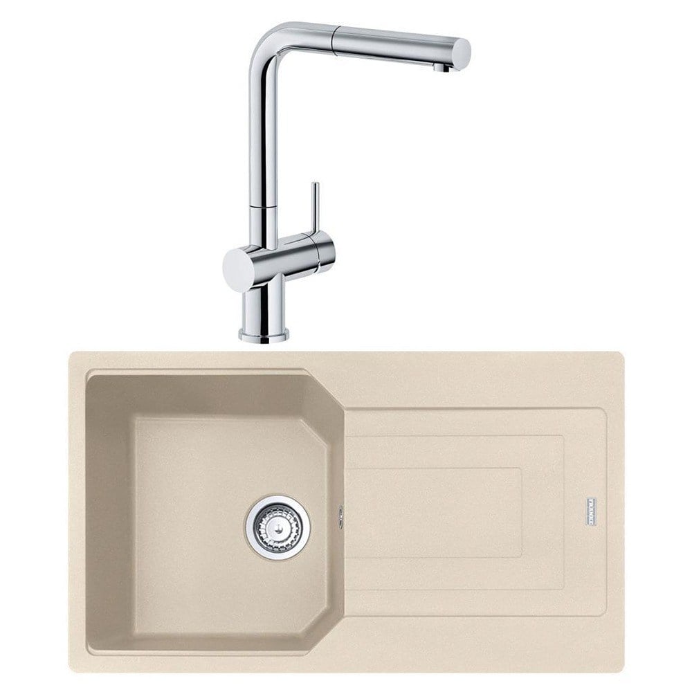 Franke UBG 611-86 Granit Avena Evye, Active Plus Doccia Krom Armatür