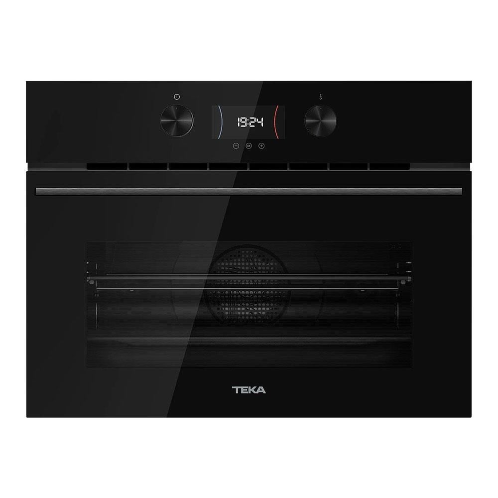 Teka HLC 8440 C FBK Full Black Kompakt Ankastre Fırın ve Mikrodalga, 44 Litre