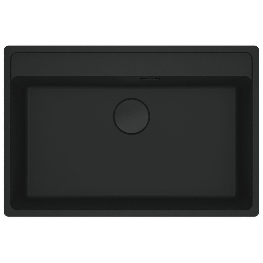Franke MRG 610-72 Granit Evye, Tezgah Üstü, Matt Black, 76x51 cm