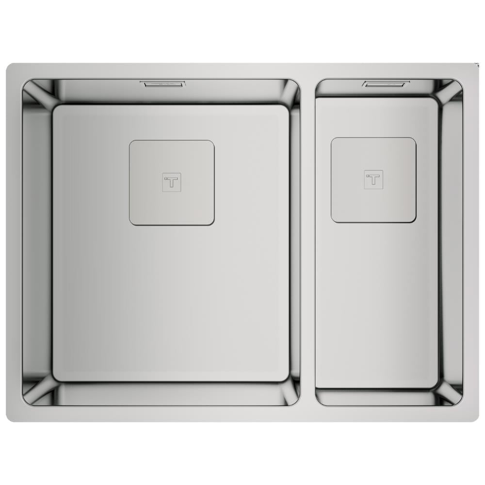 Teka FLEXLINEA RS15 2B 580 Çelik Evye, Parlak Yüzey, Tezgah Altı, Tezgaha Sıfır, Tezgah Üstü, 58x44 cm