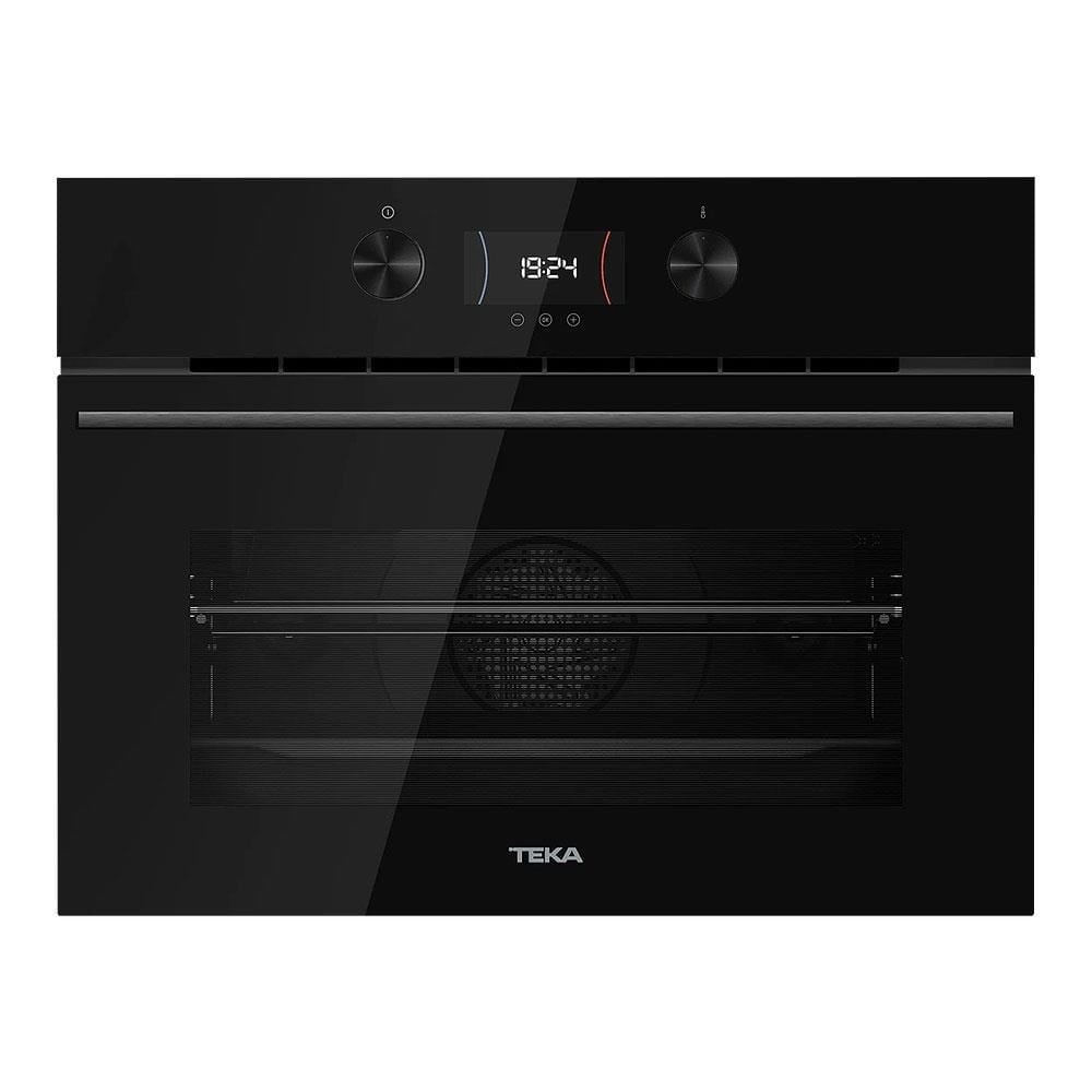 Teka HLC 8440 C FBK Full Black Kompakt Ankastre Fırın ve Mikrodalga, 44 Litre