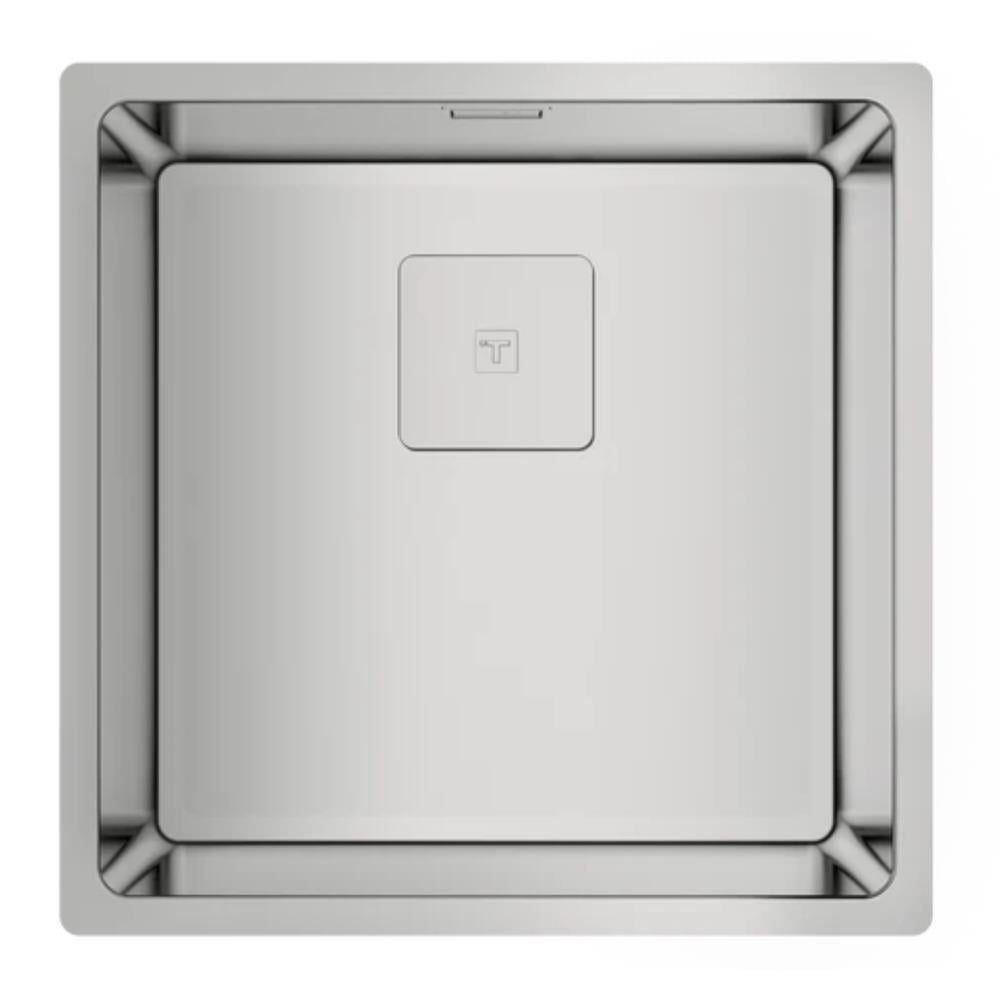 Teka FLEXLINEA RS15 40.40 Çelik Evye, Parlak Yüzey, Tezgah Üstü, Tezgaha Sıfır, Tezgah Altı, 44x44 cm