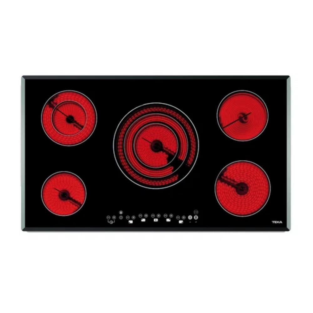 Teka TR 951 Ankastre Elektrikli Cam Ocak, 90 cm, Siyah