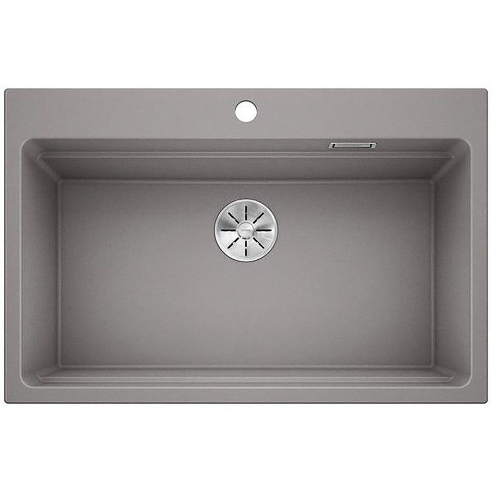 Blanco ETAGON 8 Granit Evye, Alu Metallic, Tezgah üstü, 78x51 cm, Aksesuar hediyeli